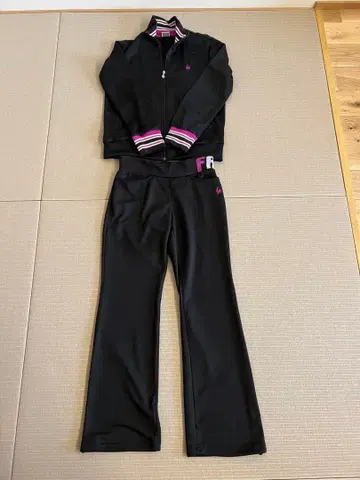 블랙 스트라이프 저지 세트