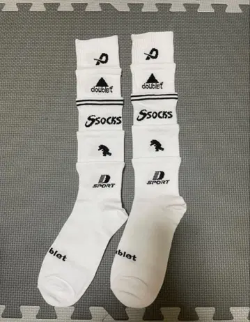 더블렛 5단 레이어드 하이삭스 스트릿 스포츠 화이트 새상품