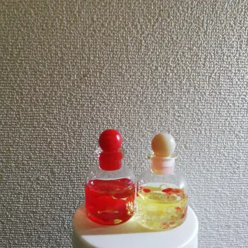 오일 돔 쇼와 레트로 80년대 팝 팬시 작은 병