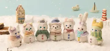 새상품 시크릿 오브 스노우 더피&프렌즈 봉제 인형 세트