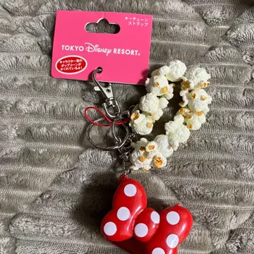 디즈니 키체인 스트랩 미니 팝콘