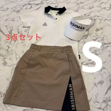IRISHMAN 피케 셔츠 스커트 바이저 3종 세트