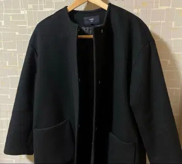 블랙 롱 코트 사이즈 S