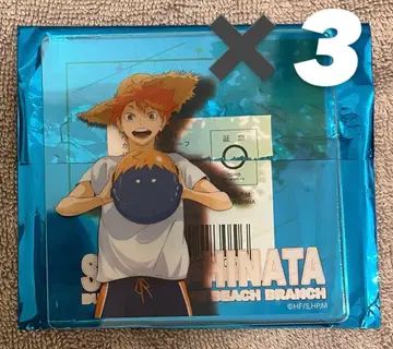 하이큐 히나타 쇼요 컬러 비치 모티브 아크릴 코스터