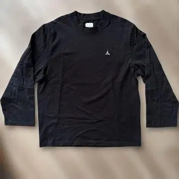 ROA 하이킹 로아 롱 슬리브 티 로고 롱티 블랙 L