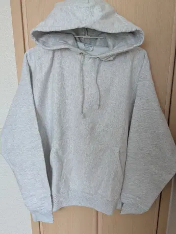 Champion 리버스 위브 후드티 라이트 그레이