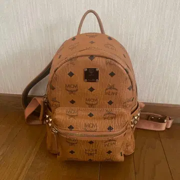 MCM 베이지 백팩 백팩