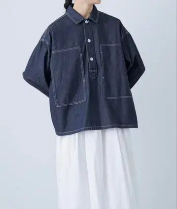 [카구레] 데님 풀오버 셔츠 INDIGO 어반 리서치