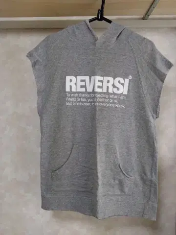 REVERSI 후드티 후드 부착 그레이 UVERworld