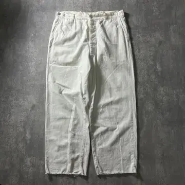 40s~50s usa제 BILT WELL 화이트 와이드 팬츠