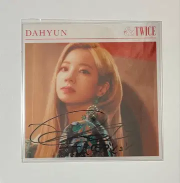 TWICE 다현 친필 사인 &TWICE