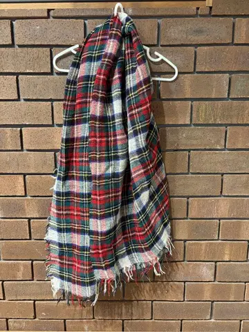 sunaokuwahara 체크 무늬 스톨