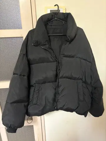 fekete 다운 자켓 M 블랙
