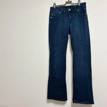 다크 블루 부츠컷 데님 여성용 남성용