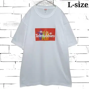 [ 새상품 ] 텔레토비즈 박스 로고 T셔츠 화이트 2