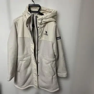 CAMEL 플리스 자켓 후드 부착