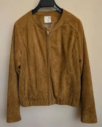 DRESKIP 브라운 스웨이드풍 자켓