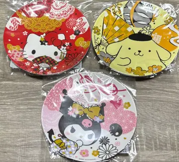 산리오 캐릭터즈 티타임 플레이트 3장 세트