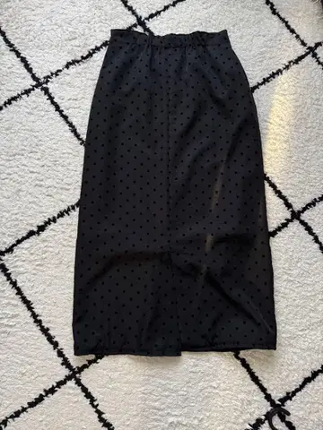 WHYTO. 도트 타이트 스커트 롱