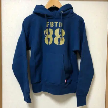 미국제 챔피온 Timer 빨간색 단일 택 리버스 위브 후드티 M 중고