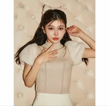 Darich 퍼 슬리브 DD 니트탑