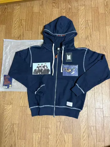 새상품 BTS 후드 부착 집업 후드티 후디 키링