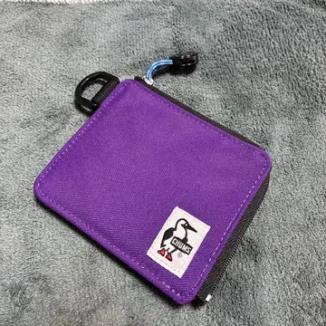 [컨디션 최상] CHUMS 참스 L자 지퍼 지갑 퍼플