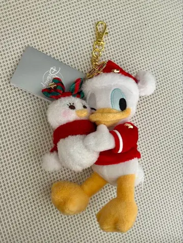 당일 발송! 디즈니 스토어 도날드 봉제 인형 키링 크리스마스