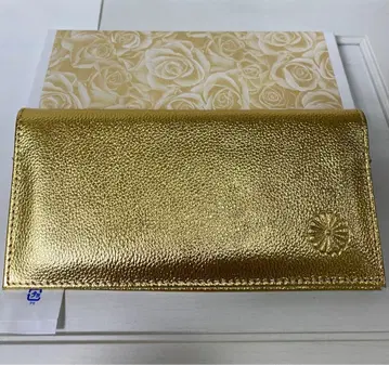 [ 새상품 미사용 ] 황궁 장지갑 천연 가죽 골드