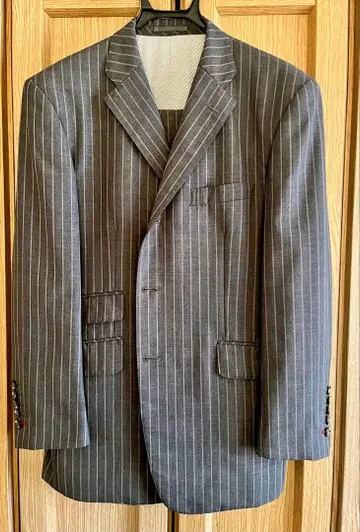 긴자 야마가타야 맞춤 스트라이프 비즈니스 정장
