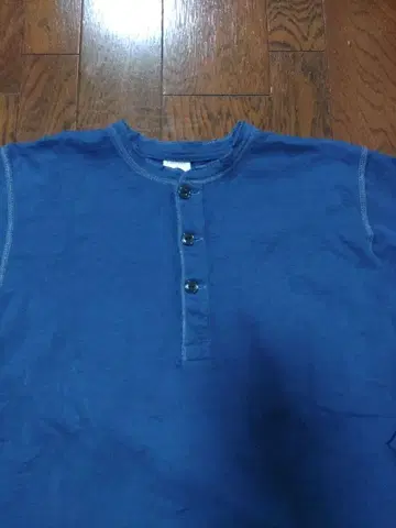 투 문 롱 T 헨리넥 40 네이비