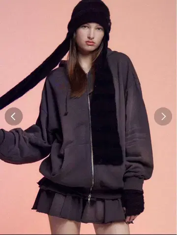 쉐이빙 오버 지퍼 후디 EMODA 후드티