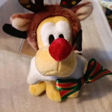 디즈니 스토어 플루토 봉제 인형 키체인 크리스마스