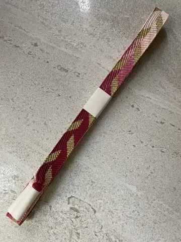 도묘 허리띠 미사용 새상품 적자색 핑크 골드