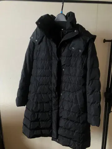 무인양품 여성용 다운 롱 코트 S 블랙 겉옷