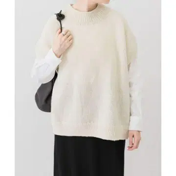 페루 와이드 니트 베스트 카구레 (kagure)