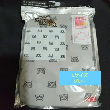 유니클로 x 몬스터 헌터 히트텍 크루넥 T 긴팔 L 남성용