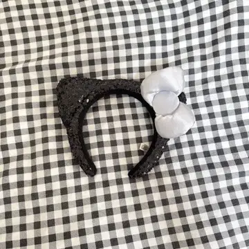 유니버설 키티 블랙 머리띠