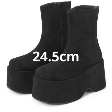 스웨이드 통굽 부츠[zr1140]