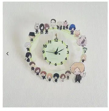 나츠메 우인장 벽걸이 아크릴 시계