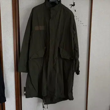 coen 올리브 그린 모즈 코트 롱 기장