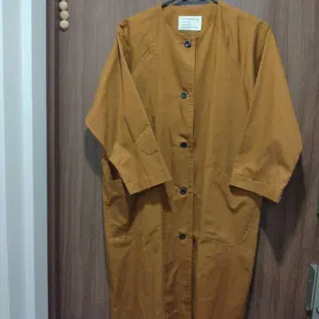 homeworking 브라운 셔츠 원피스 7부 소매