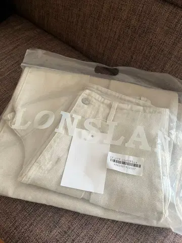 [ LONSLAN ] 2턱 로우크로치 와이드핏 팬츠