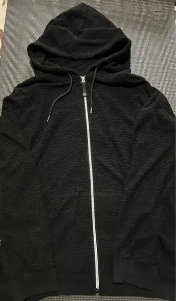 블랙 풀 집업 후드티 LL