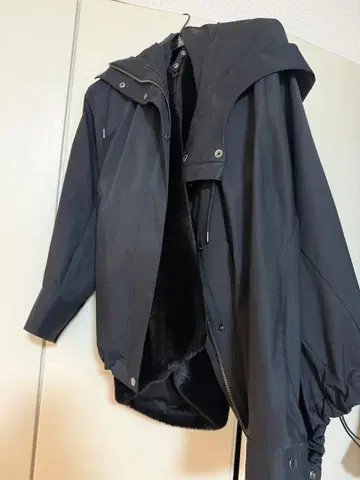 PLST 블랙 마운틴 후드티 플리스 이너 포함