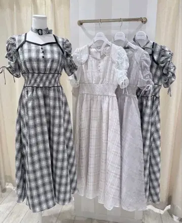 evelyn 에블린 초커 달린 롱 OP