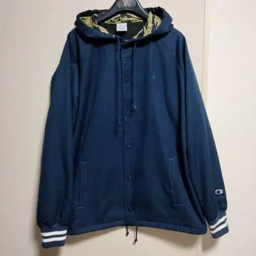 Champion 후드 부착 네이비 블루종