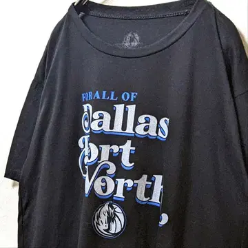 댈러스 포트워스 로고 T셔츠 블랙 검정 구제 의류