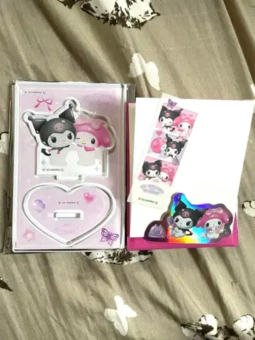 마이멜로디 & 쿠로미 파스텔 드림랜드 아크릴 스탠드 스티커 도쿄역