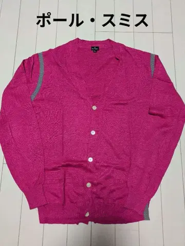 폴 스미스 핑크 가디건 XL